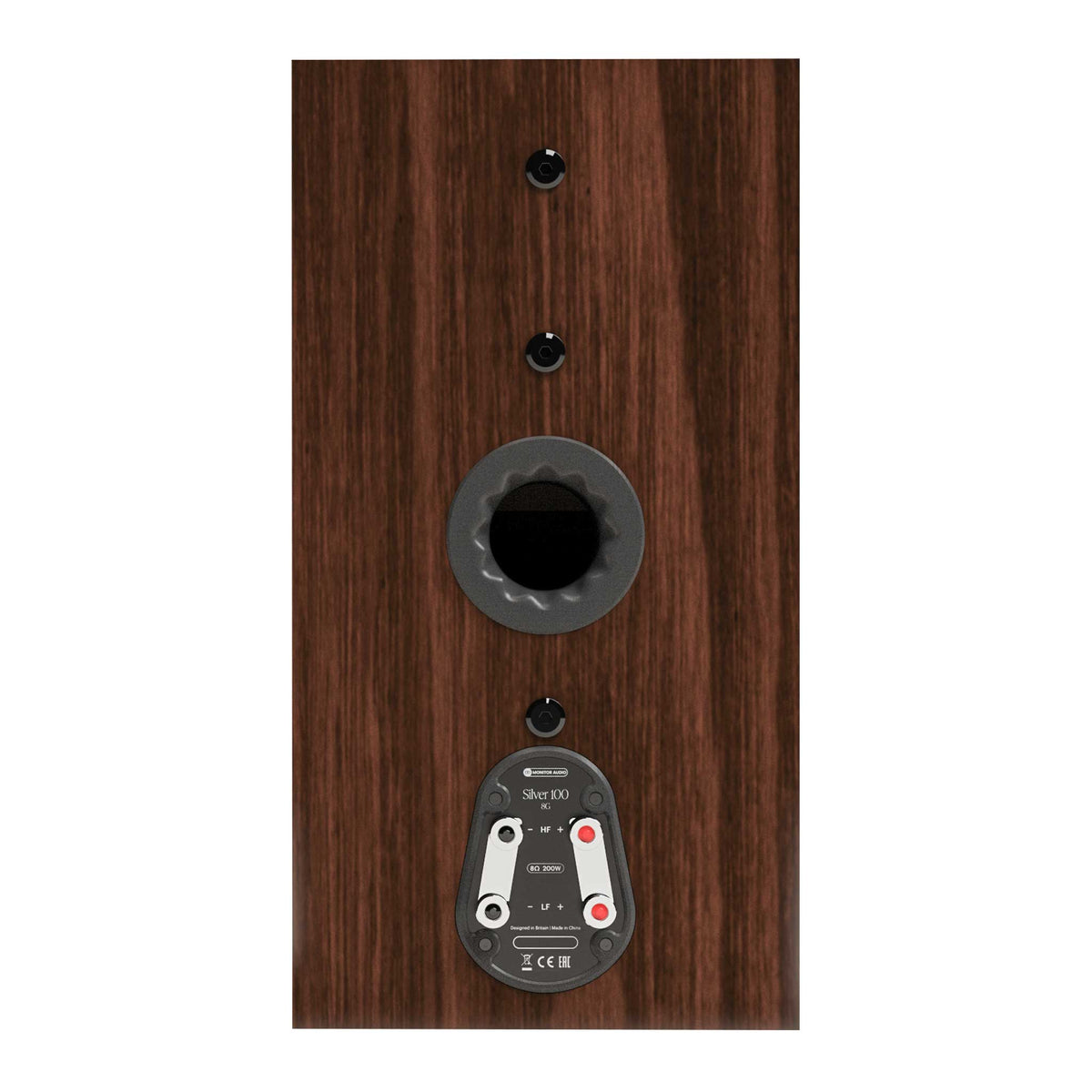 Monitor Audio Silver 100 8G Walnut Rear View