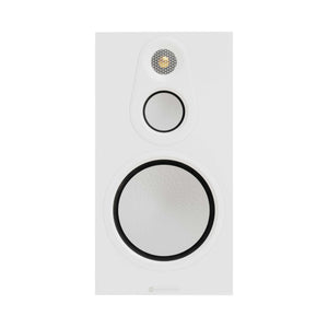 Monitor Audio Silver 100 8G Satin White Front View