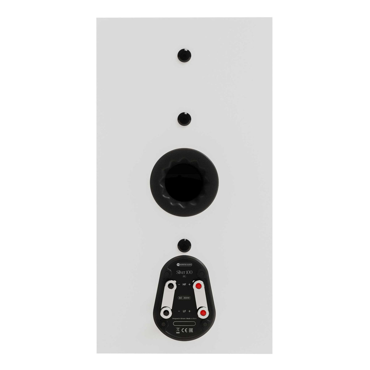Monitor Audio Silver 100 8G Satin White Rear View