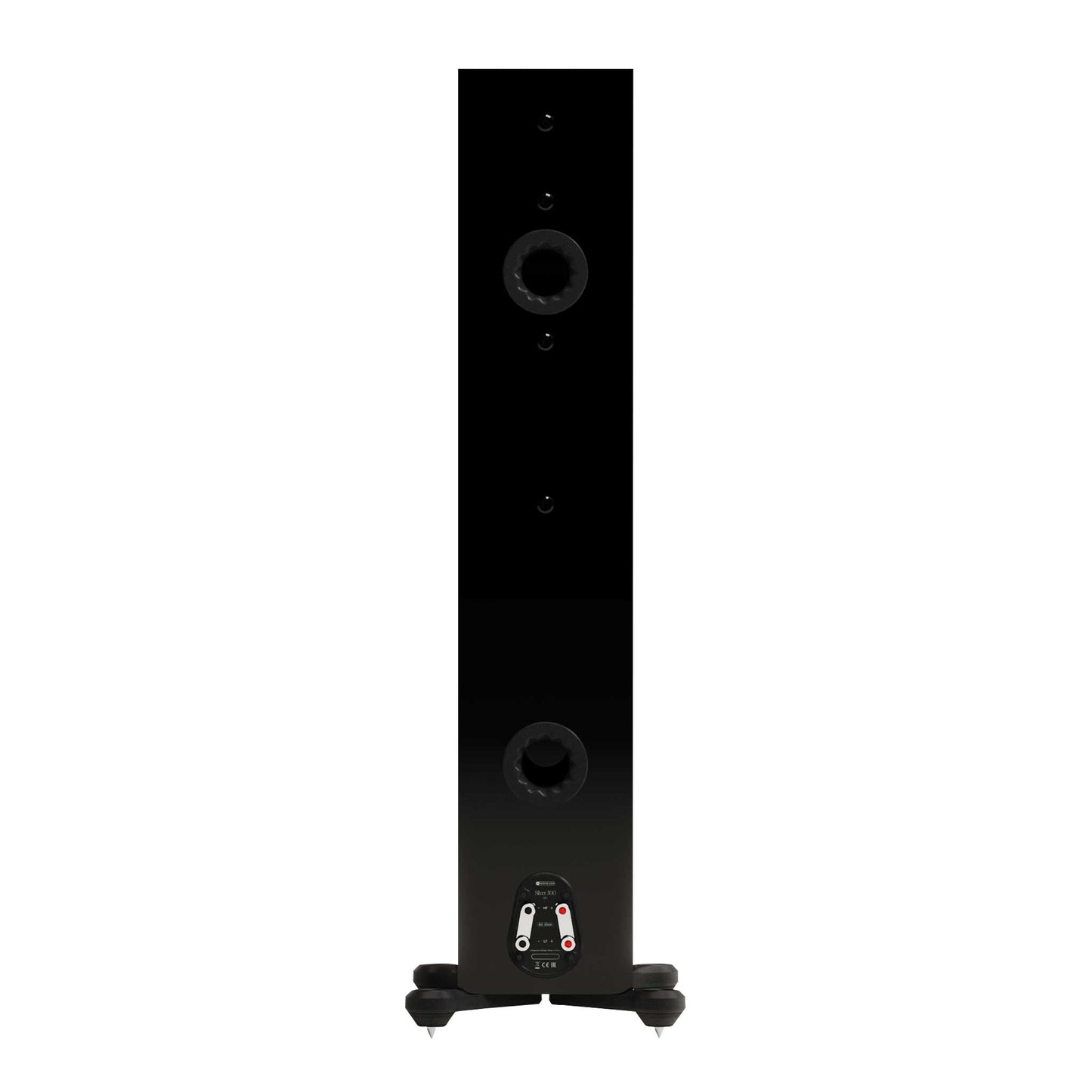 Monitor Audio Silver 300 8G High Gloss Black Rear View