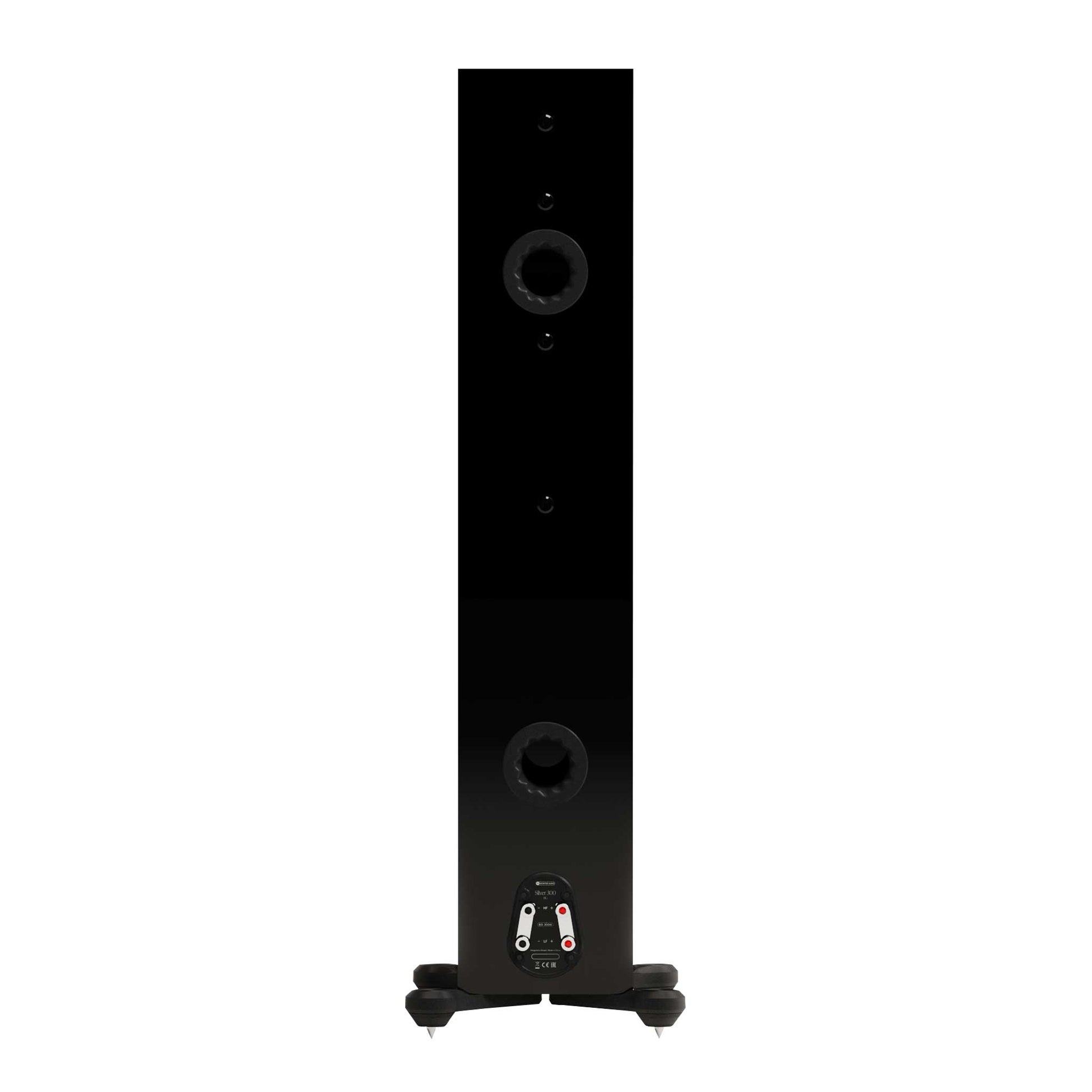 Monitor Audio Silver 300 8G High Gloss Black Rear View