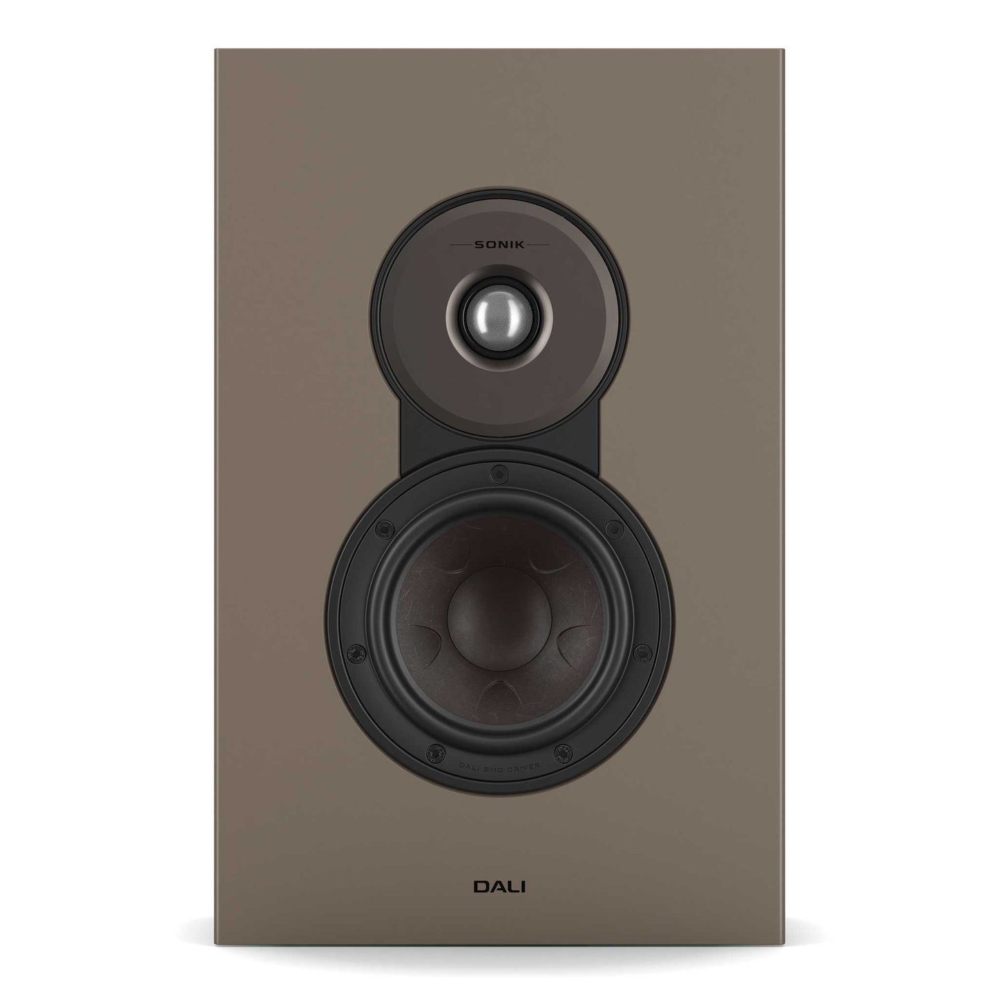 Dali SONIK On-Wall Speaker Walnut Front View Grille Off