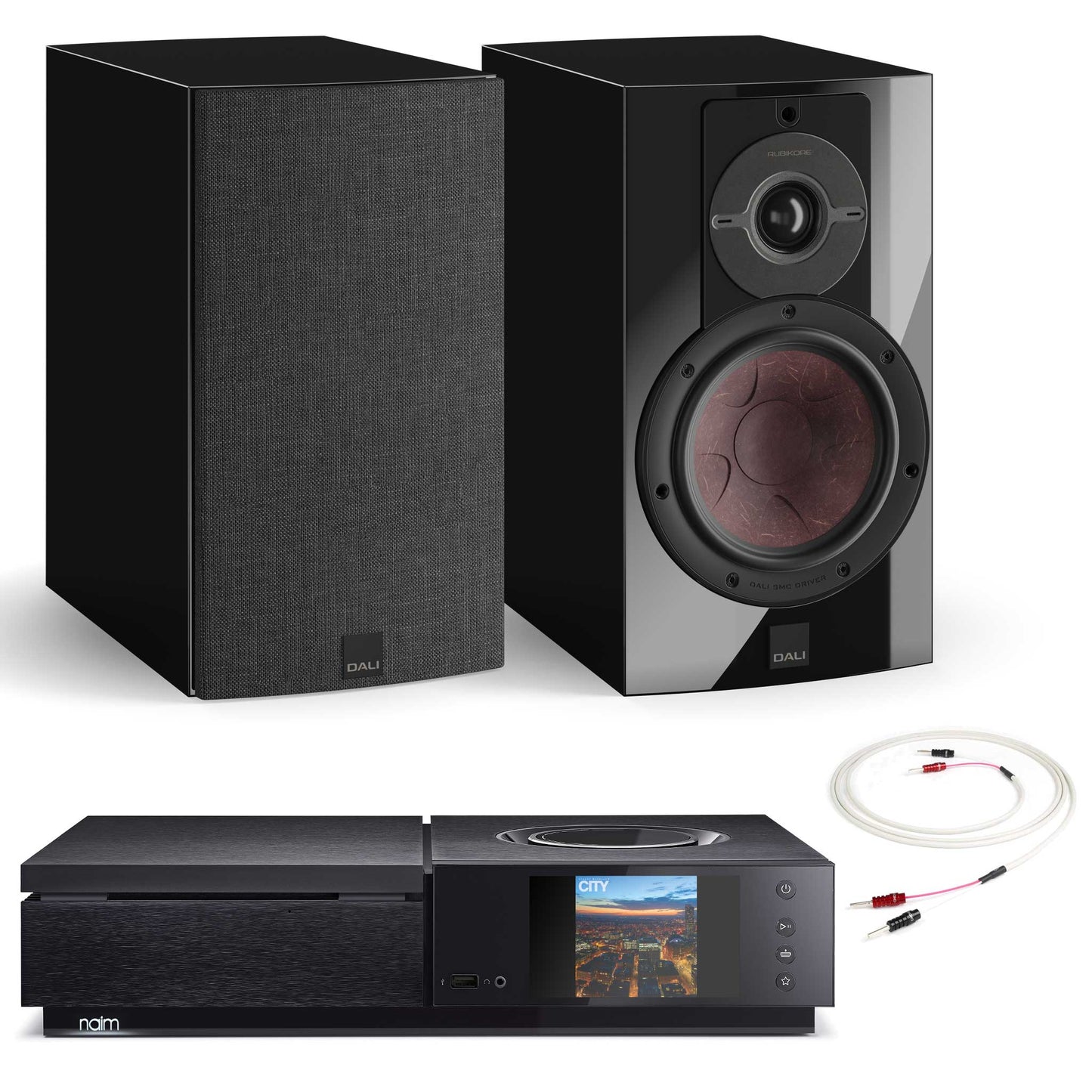 Naim Uniti Star with DALI Rubikore 2 Black Gloss