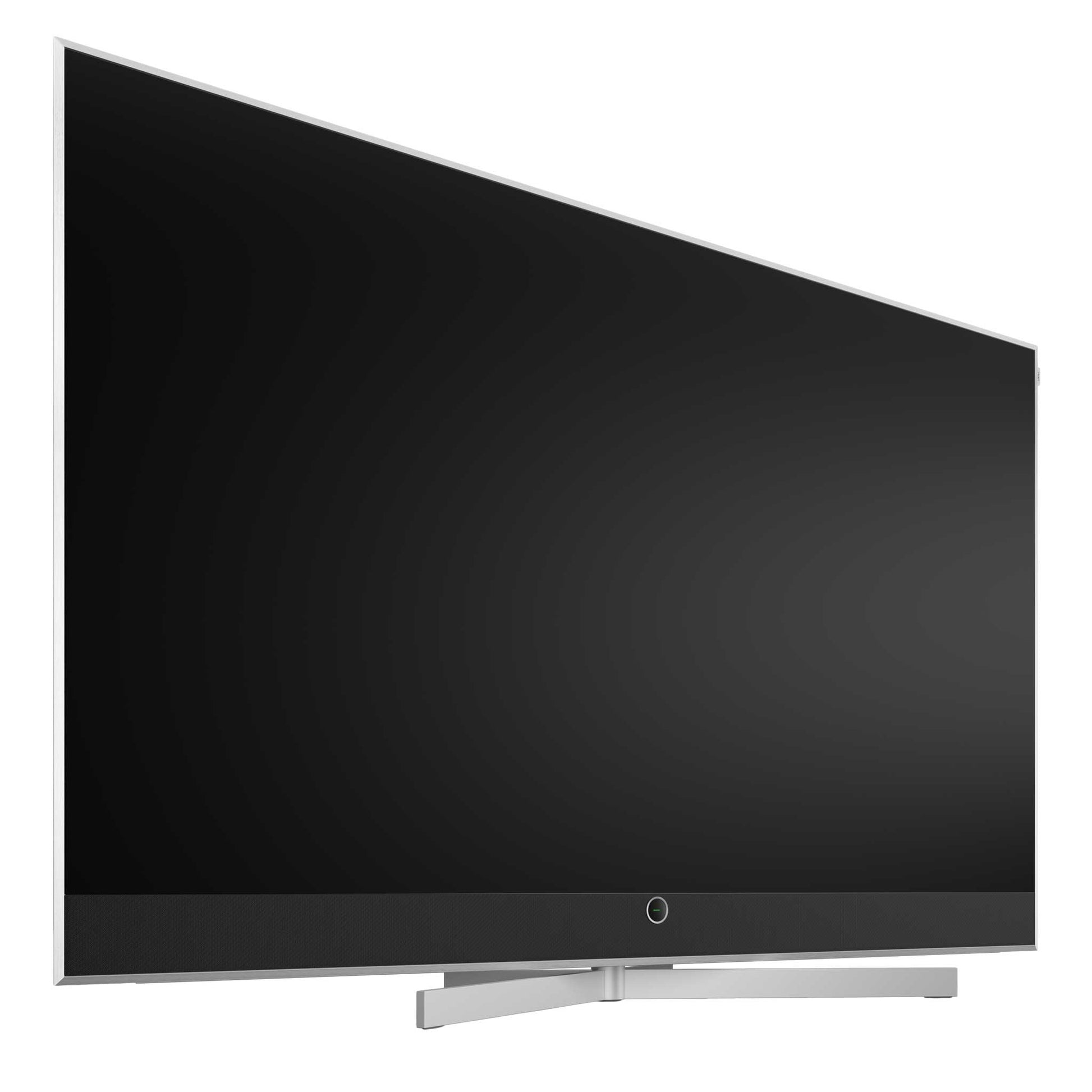 Loewe Stellar 77 Aluminium Silver Angled View