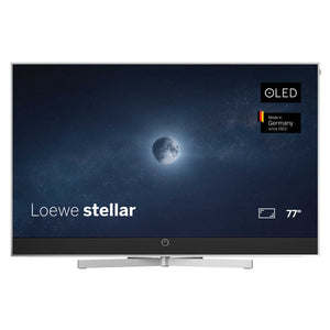 Loewe Stellar 77 Aluminium Silver With Motorised Table Stand