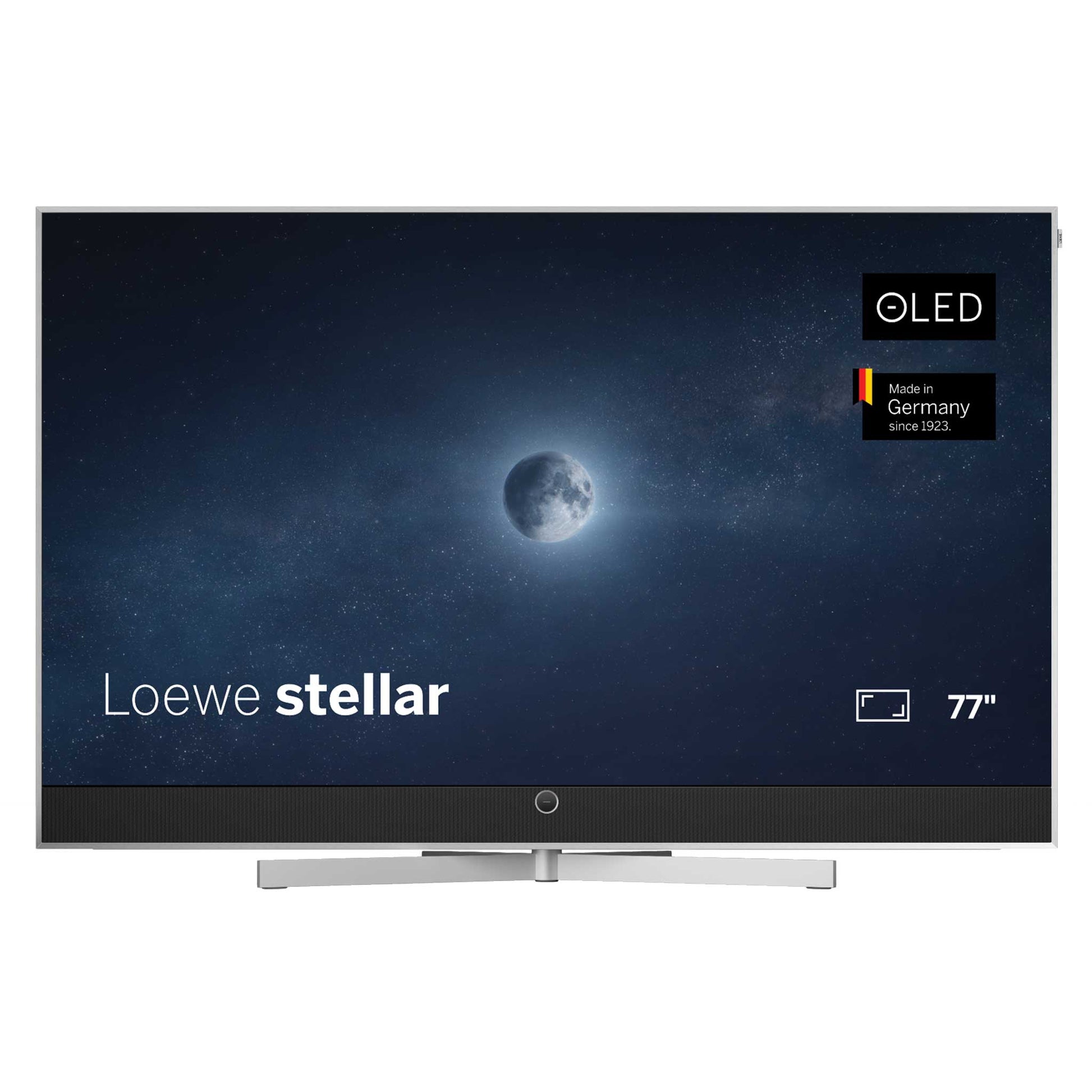 Loewe Stellar 77 Aluminium Silver With Motorised Table Stand