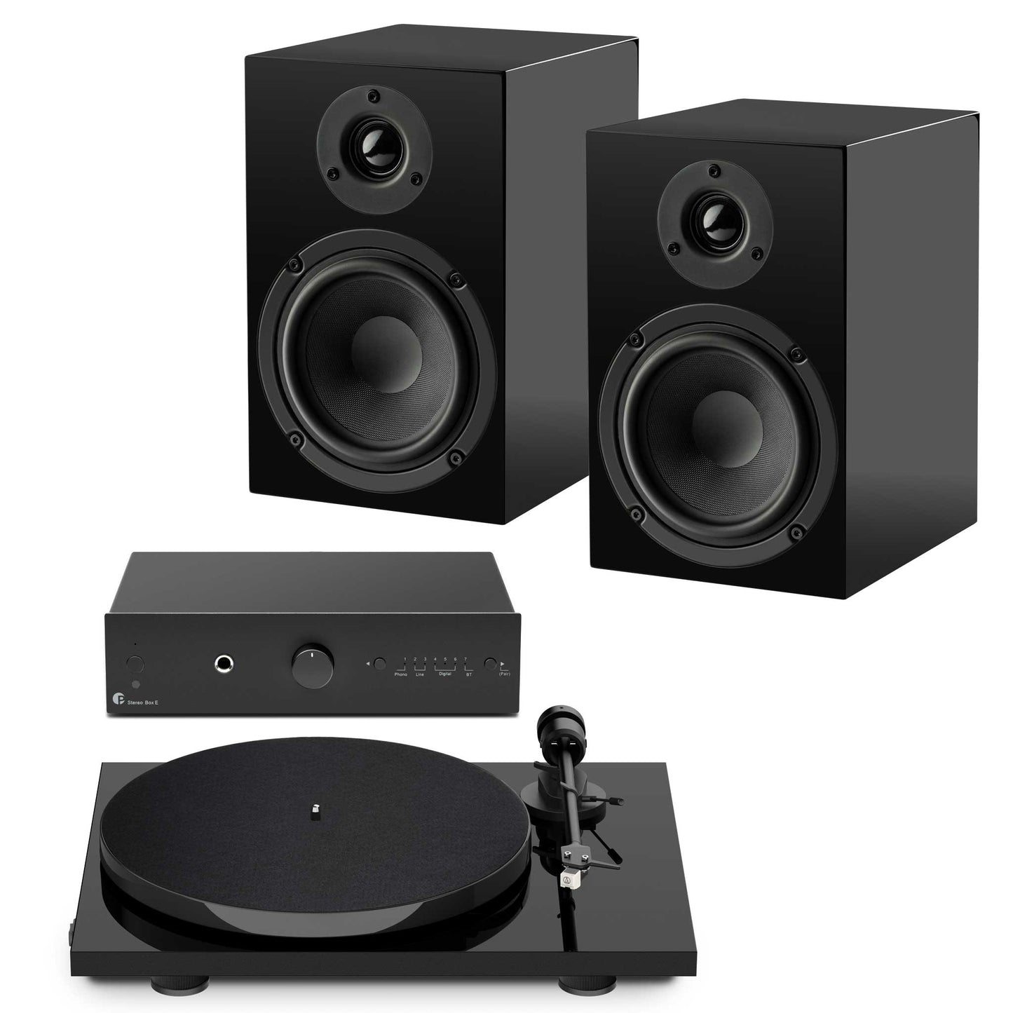 Pro-Ject Stereo Set E1 Turntable System Black
