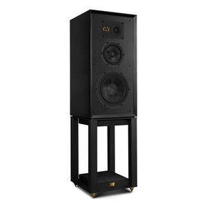 Wharfedale Super Linton Black Angled View on stand
