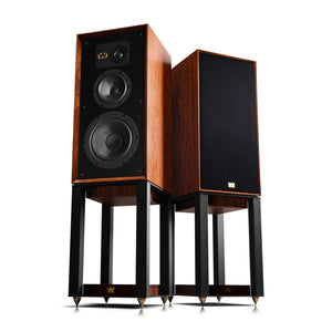 Wharfedale Super Linton Mahogany on stands