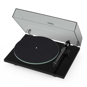 Pro-Ject T1 EVO Phono Turntable Gloss Black Lid On