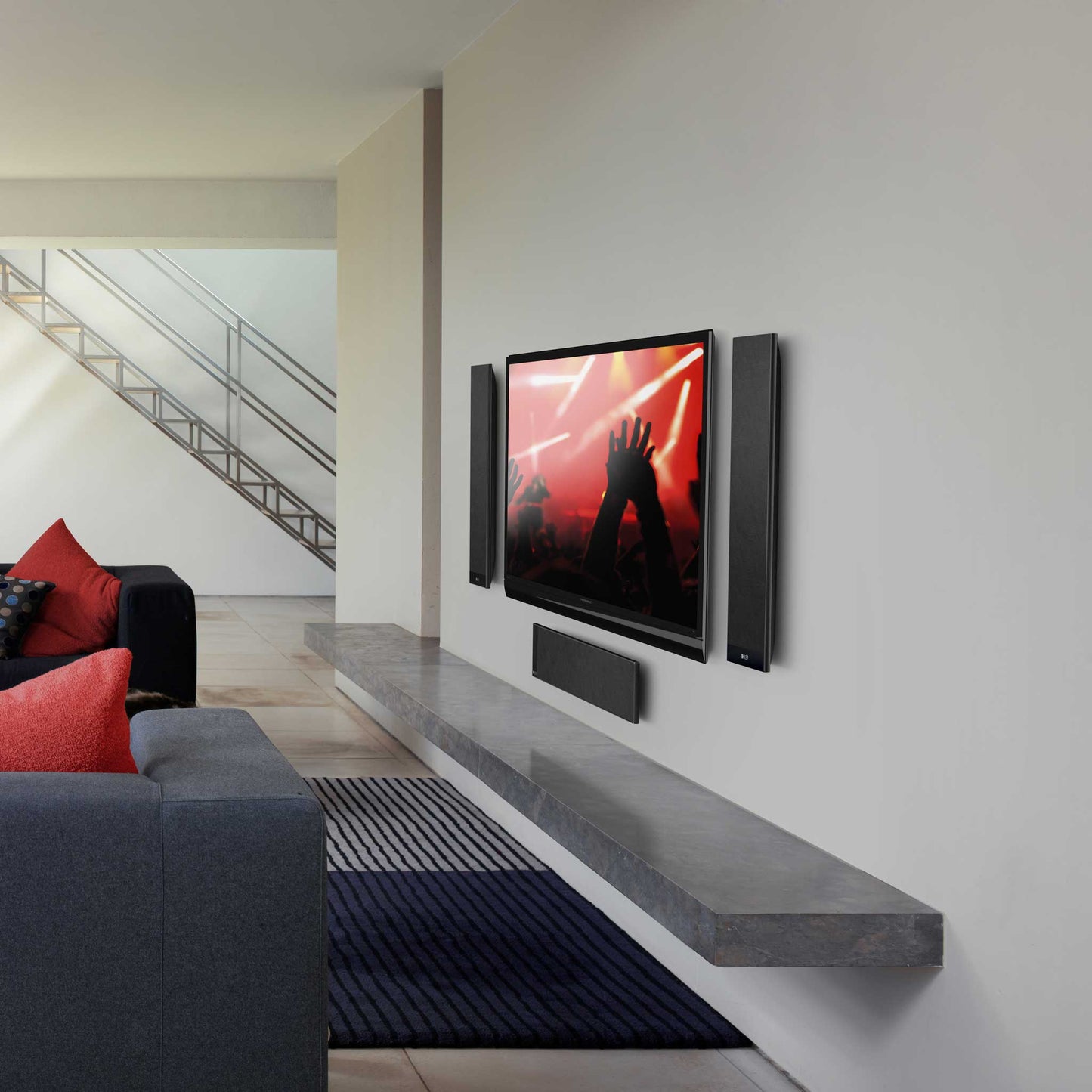 KEF T305 Black Room Setting