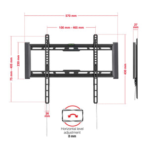 TTD-404FLA TV Wall Bracket Dimensions