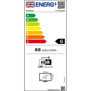 Panasonic TV-48Z90B Energy Label
