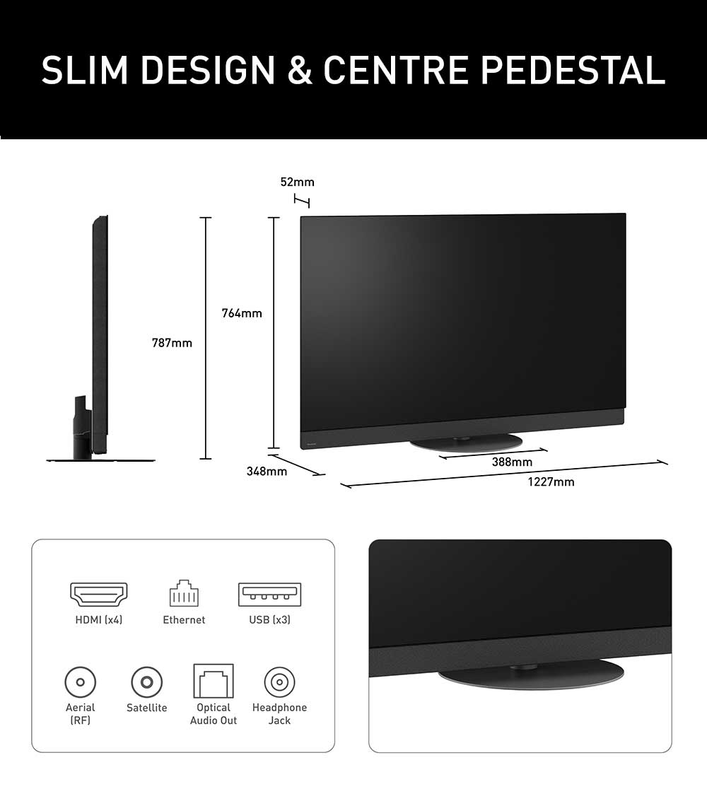 Panasonic TV-55Z95BEB Dimensions