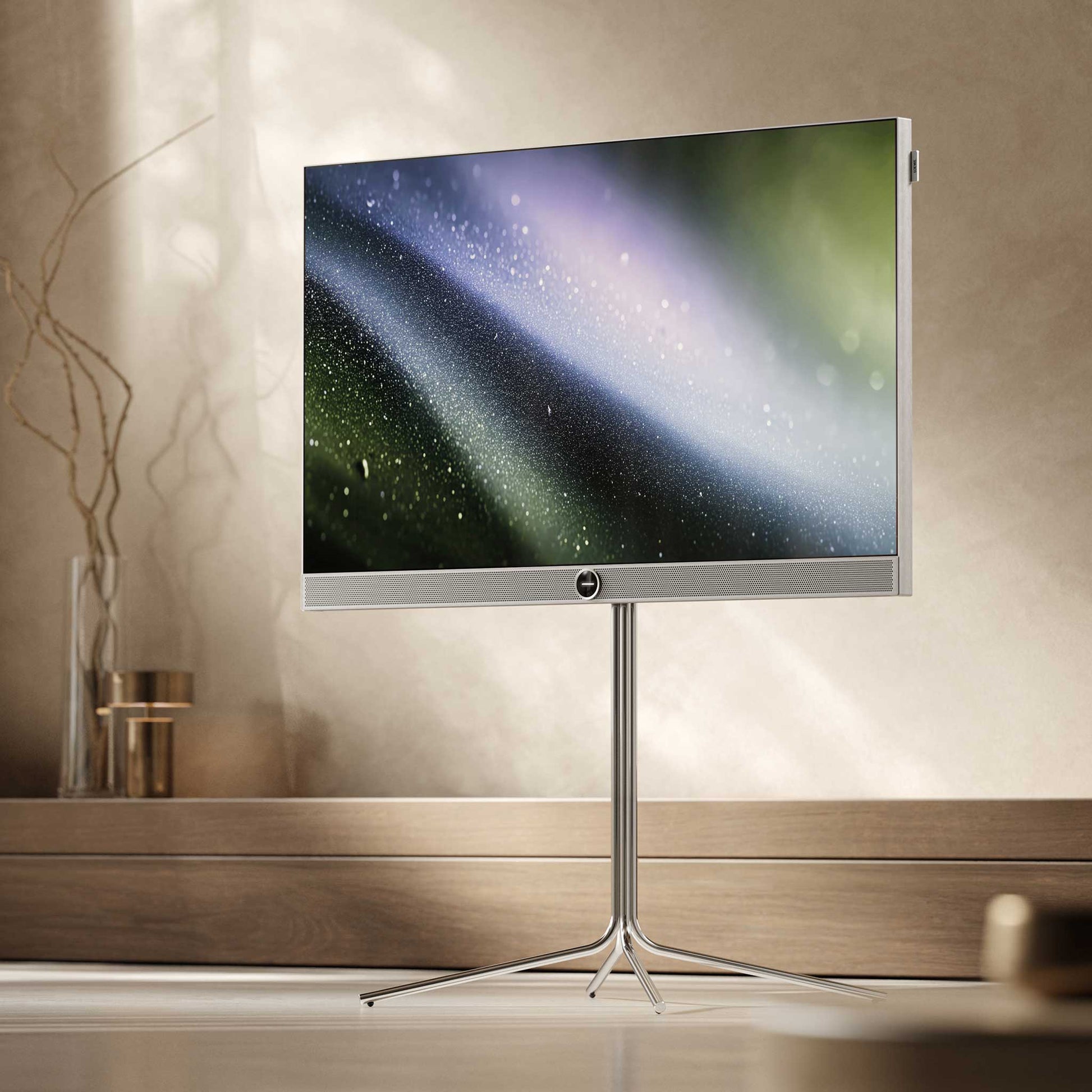 Loewe Vega 43 with optional floorstand C