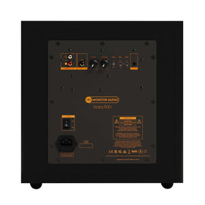 Monitor Audio Vestra W10 Subwoofer Matte Black Rear View