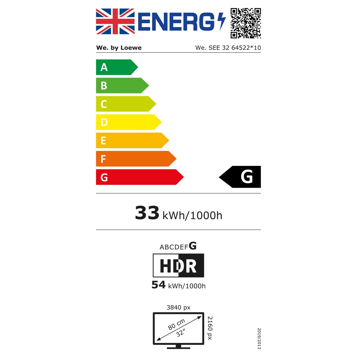 Loewe We. SEE 32 DC Energy Label