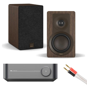 WiiM Amp Grey with Dali Kupid Dark Walnut