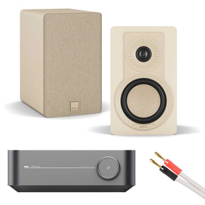 WiiM Amp Grey with Dali Kupid Caramel White
