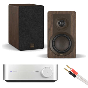 WiiM Amp Silver with Dali Kupid Dark Walnut