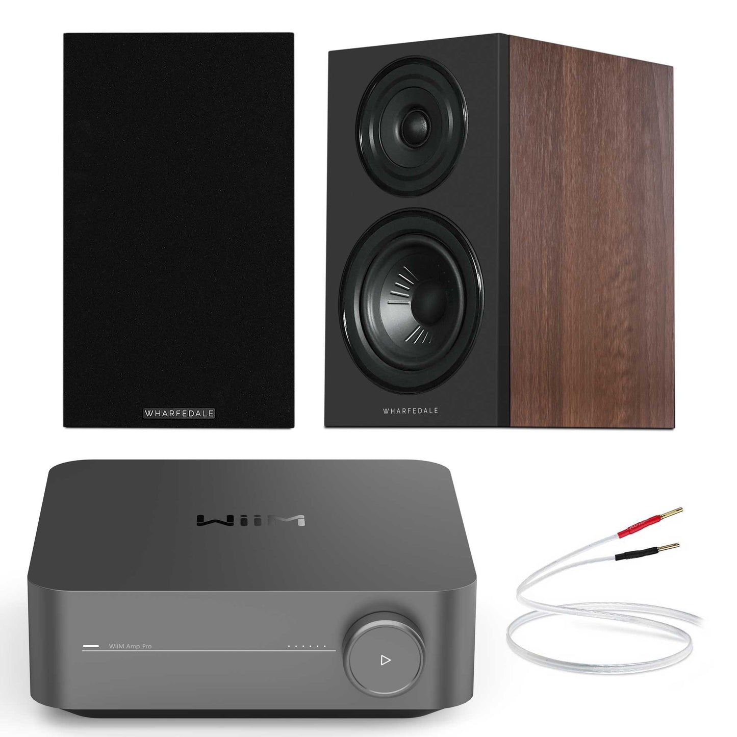 WiiM Amp Pro with Wharfedale Diamond 12.1i Walnut