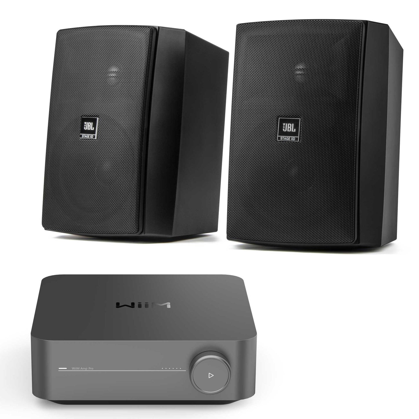 WiiM Amp Pro Outdoor Set with JBL XD5 Speakers