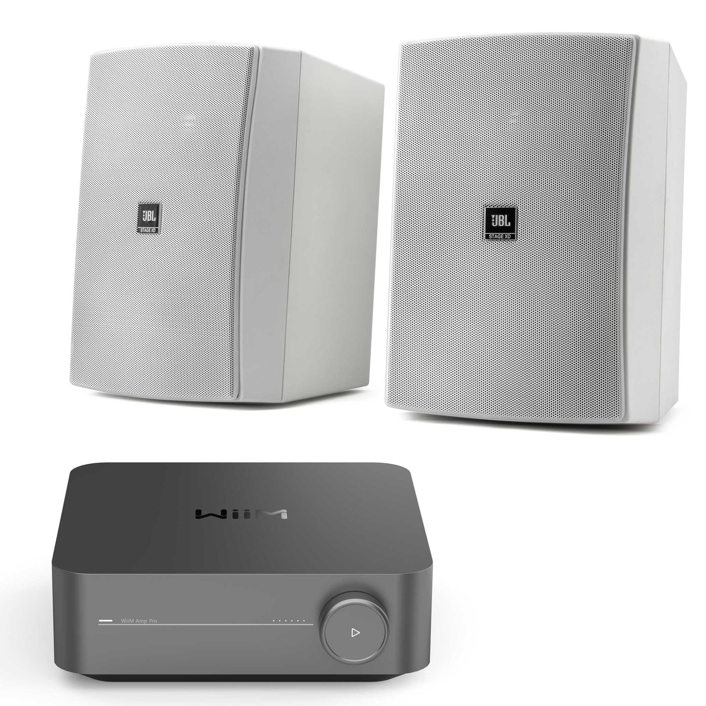 WiiM Amp Pro Outdoor Set with JBL XD5 Speakers