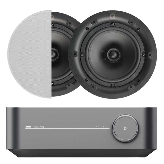 WiiM Amp In-Ceiling Set with Q Acoustics Qi65C Ceiling Speakers