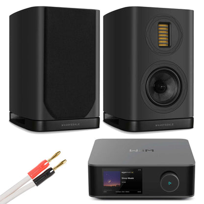 WiiM Amp Ultra Space Grey with Wharfedale EVO 5.1 Black