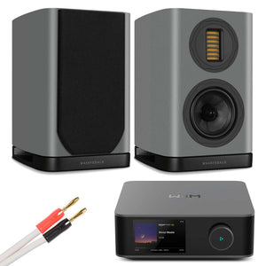 WiiM Amp Ultra Space Grey with Wharfedale EVO 5.1 Grey