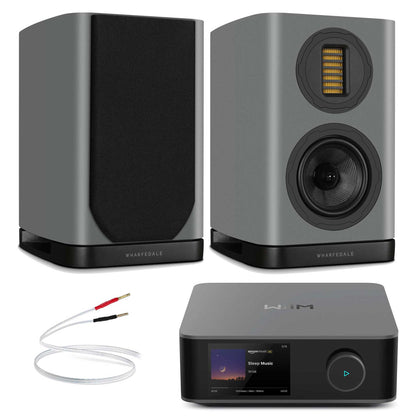 WiiM Amp Ultra Space Grey with Wharfedale EVO 5.1 Grey