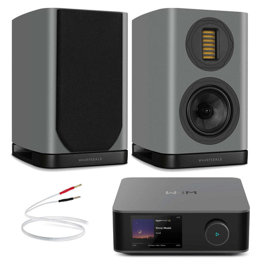 WiiM Amp Ultra Space Grey with Wharfedale EVO 5.1 Grey
