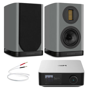 WiiM Amp Ultra Silver with Wharfedale EVO 5.1 Grey