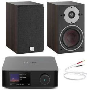 WiiM Amp Ultra Space Grey with Dali Oberon 1 Walnut