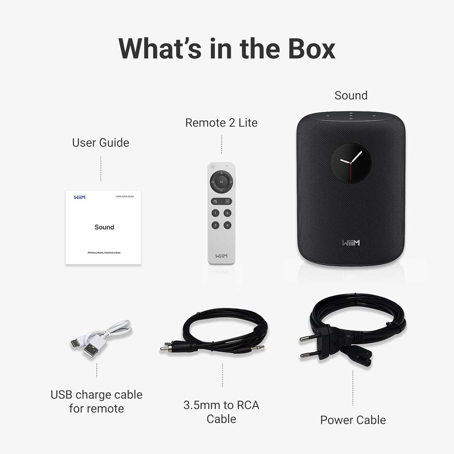 WiiM Sound Box Contents