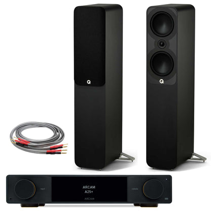 Arcam A25+ with Q Acoustics 5050 Satin Black
