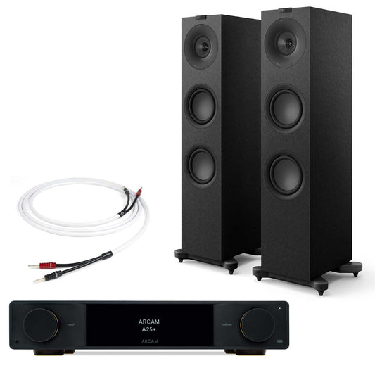 Arcam A25+ with KEF Q7 Meta Satin Black