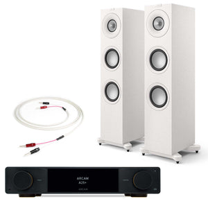 Arcam A25+ with KEF Q7 Meta Satin White