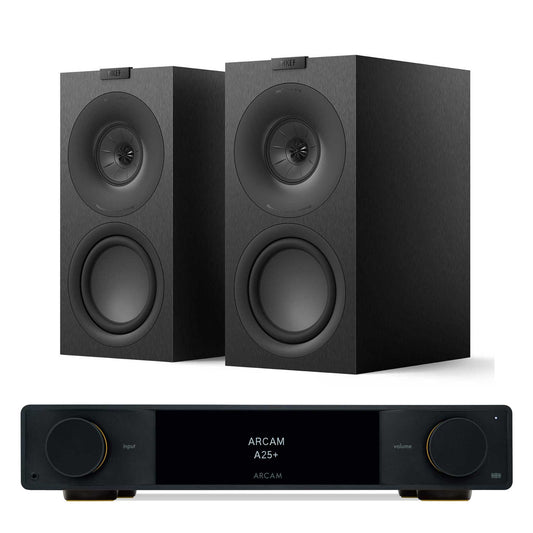 Arcam A25+ with KEF Q Concerto Meta Satin Black