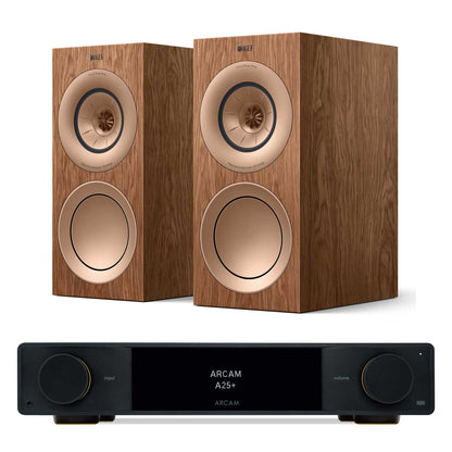 Arcam A25+ with KEF R3 Meta Walnut