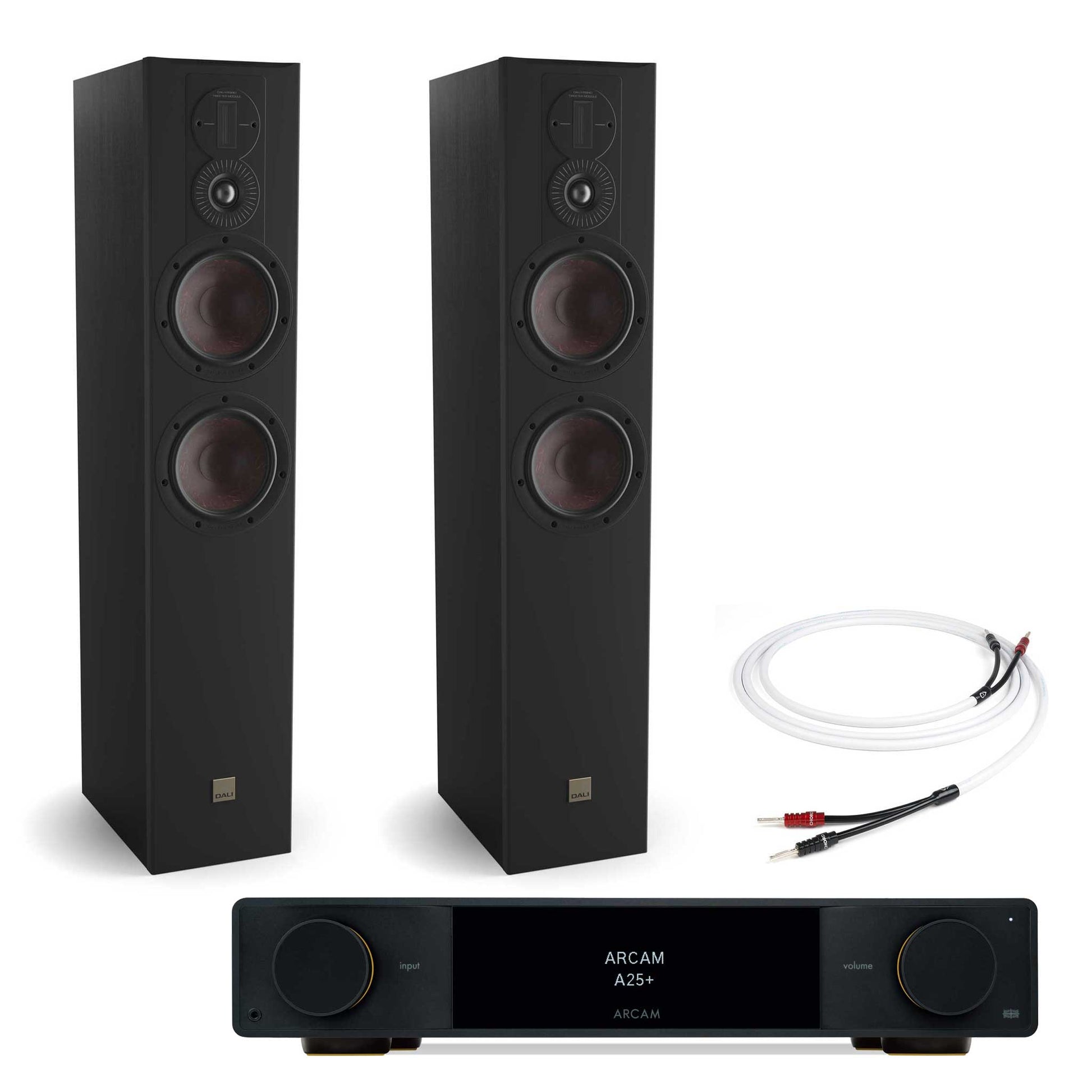 Arcam A25 with Dali Opticon 6 MK2 Satin Black