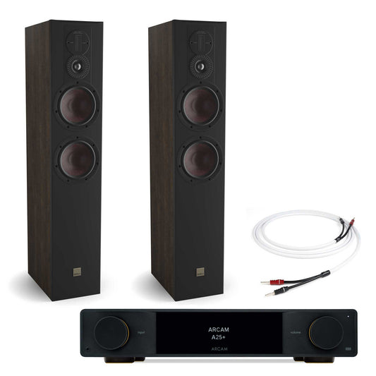 Arcam A25+ with Dali Opticon 6 MK2 Tobacco Oak