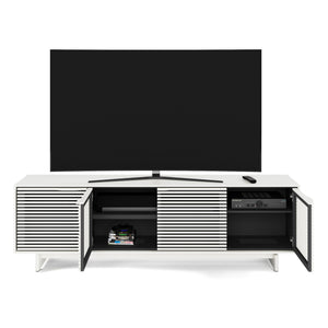 BDI Align 7479 Satin White Doors Open