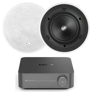 WiiM Amp Pro with KEF Ci160ER In-Ceiling Set