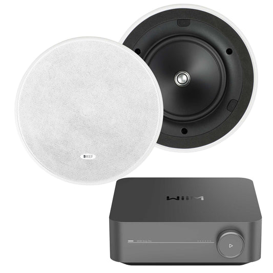 WiiM Amp Pro with KEF Ci160ER In-Ceiling Set