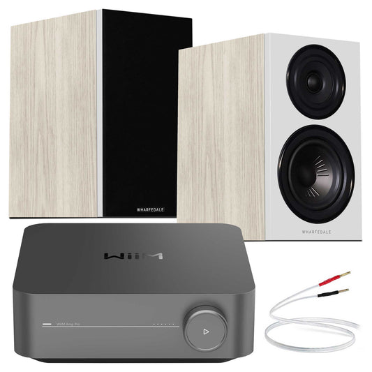 WiiM Amp Pro with Wharfedale Diamond 12.1 Light Oak