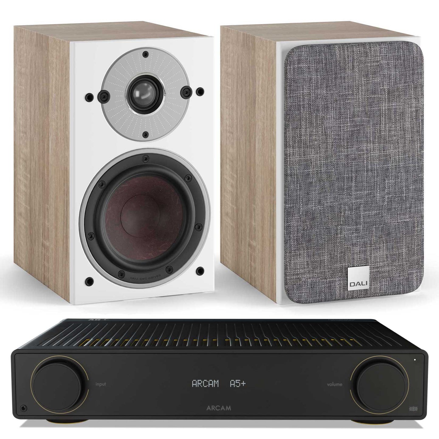 Arcam A5+ with Dali Oberon 1 Light Oak