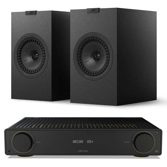 Arcam A5+ with KEF Q3 Meta Speakers Satin Black