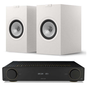 Arcam A5+ with KEF Q3 Meta Speakers Satin White