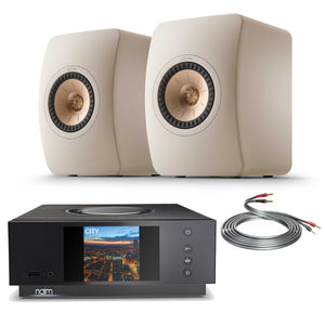 Naim Uniti Atom With KEF LS50 Meta Sand Shell